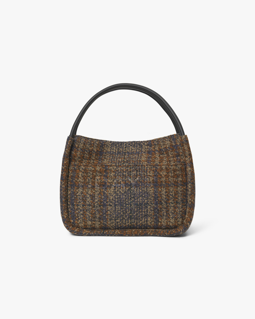 Day Woolen Check Small Shopper