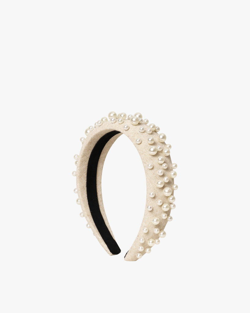 Day Pearl Linen Hair Band