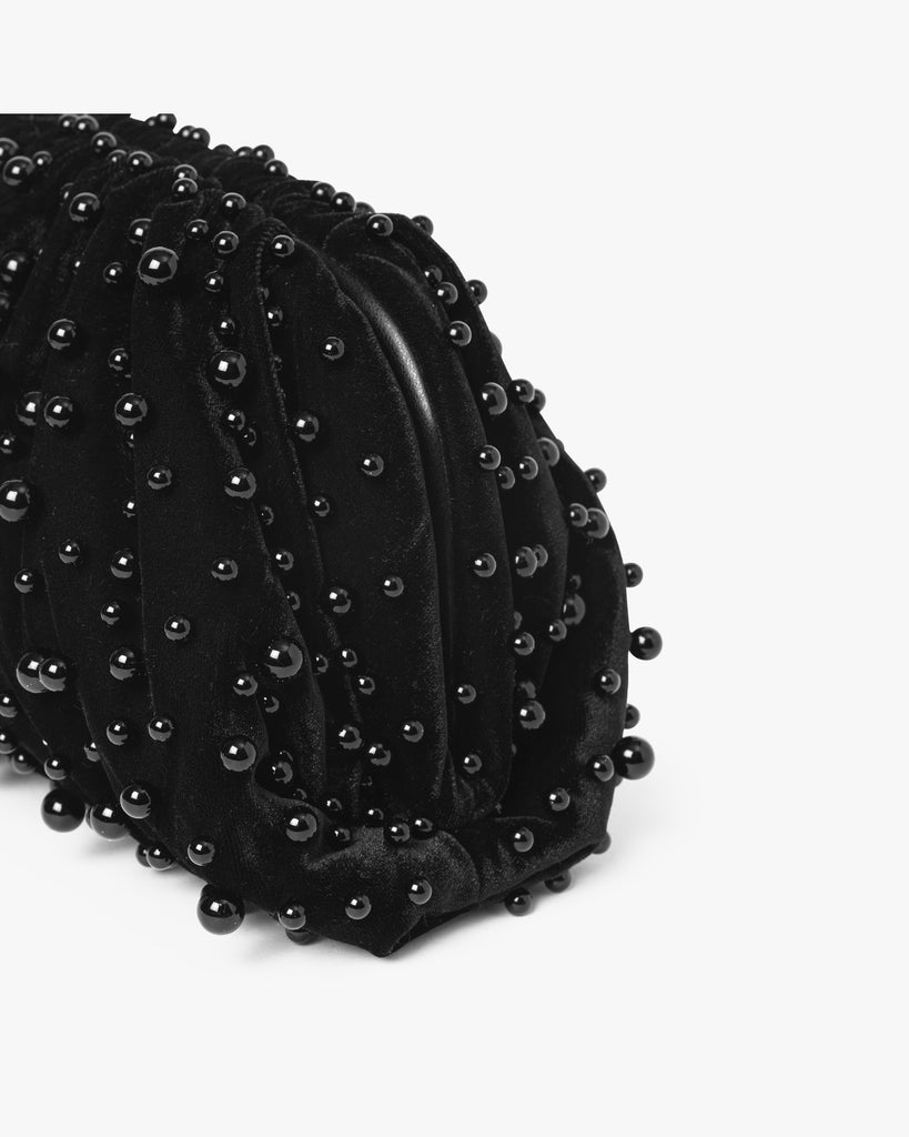 Day Pearly Velvet Clutch