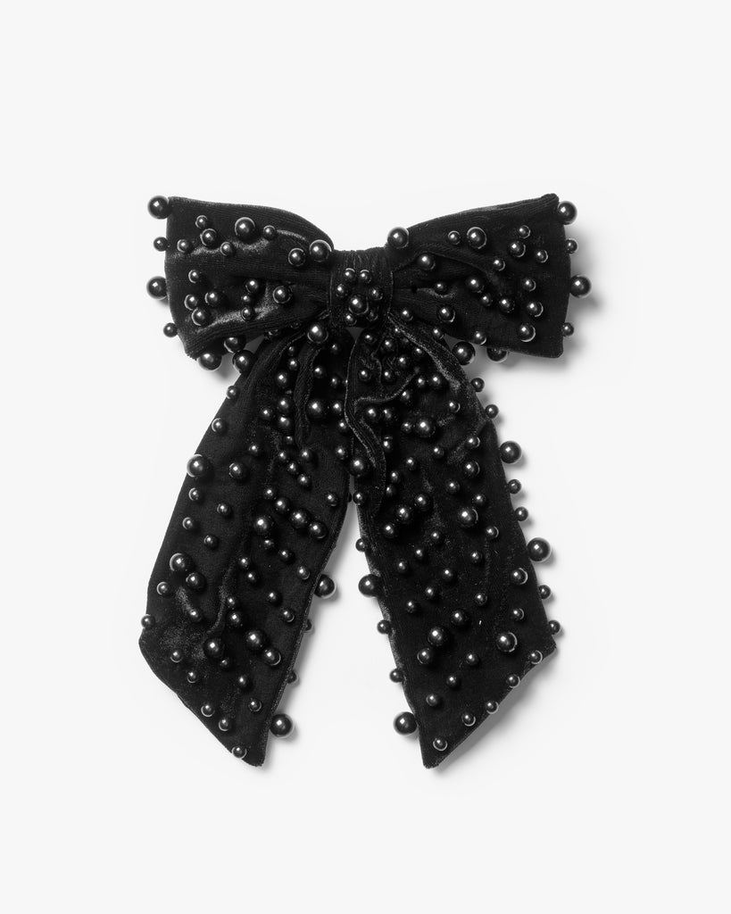 Day Pearly Velvet Bow